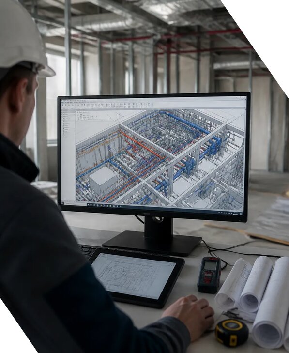 Создание BIM модели инженерных сетей для объектов в Тайшете